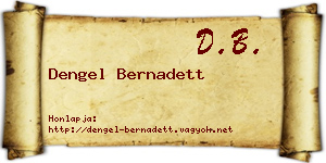 Dengel Bernadett névjegykártya
